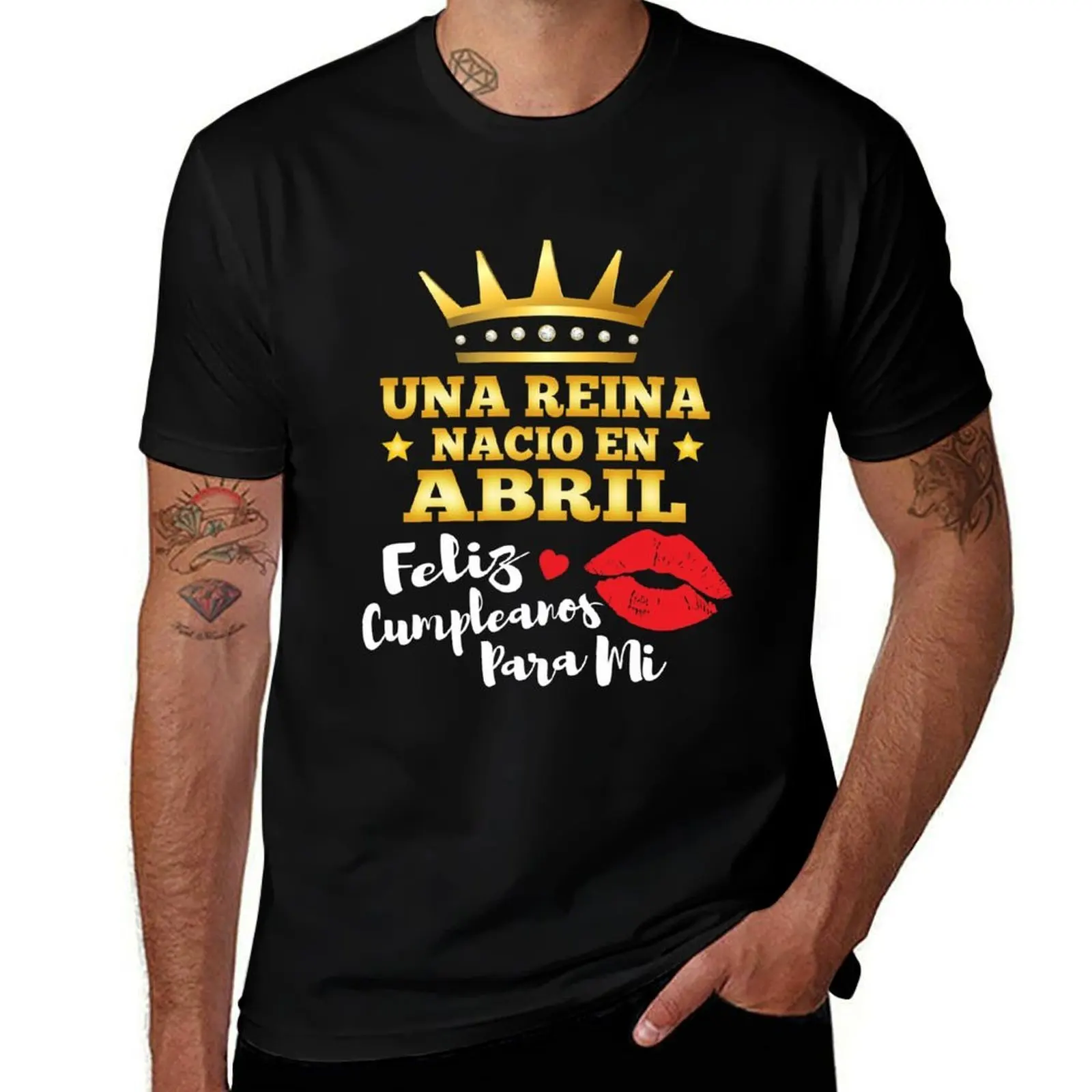 Una Regina è Nata A Aprile, Maglietta Regalo Di Compleanno April Queen-image
