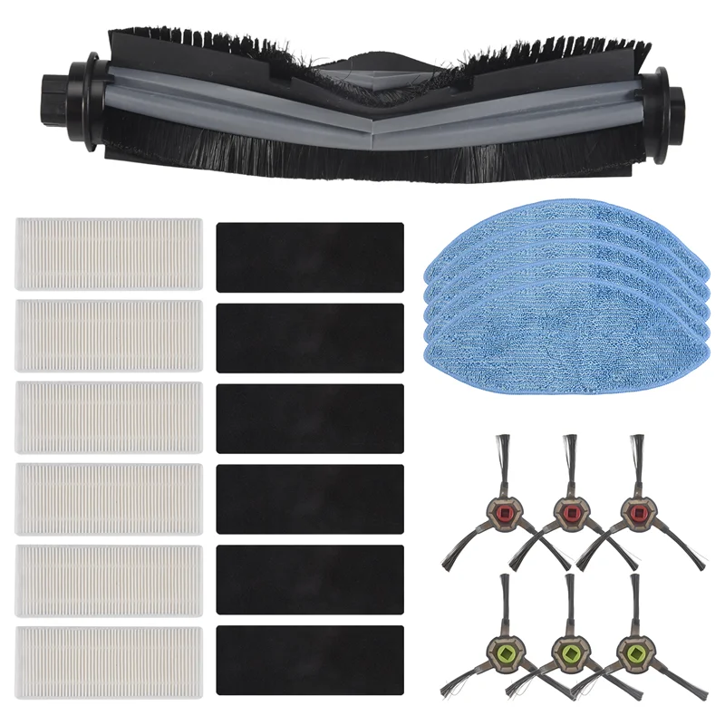 YCOC-For Ecovacs Deebot Ozmo U2 Dgn22 U2 Pro Robot Vacuum Cleaner Side Brush Main Brush Filter Mop Accessories Replacement