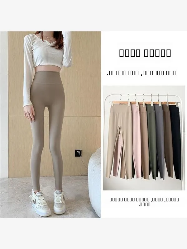 بنطلون يوجا نحيف عالي الخصر للنساء، ملابس رياضية ضيقة، سروال خارجي ضيق يظهر تفاصيل الجسم للصيف
