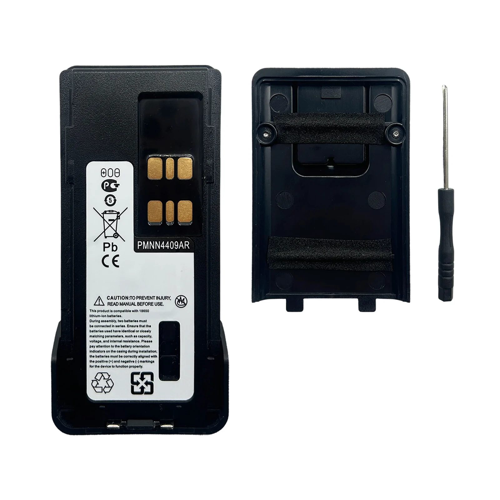 Replacement Plastic Battery Housing Case Cover For PMNN4409 USB Charging