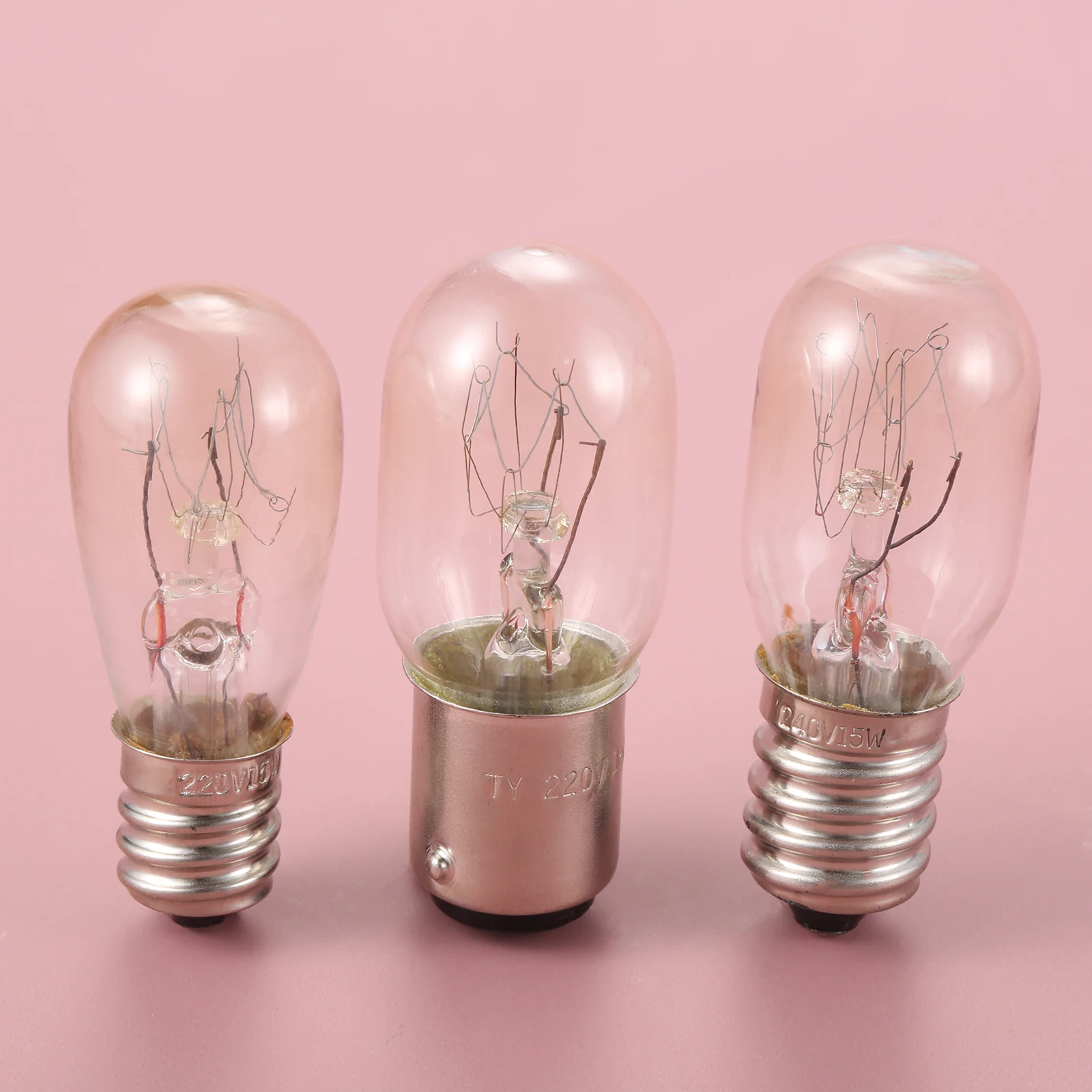 1pc 220v Nähmaschine Glühbirne e12/ba15d/e14 15w Gewinde/Plug-in Glühlampe Mais LED Kühlschrank Licht Handwerk Warnleuchte DIY