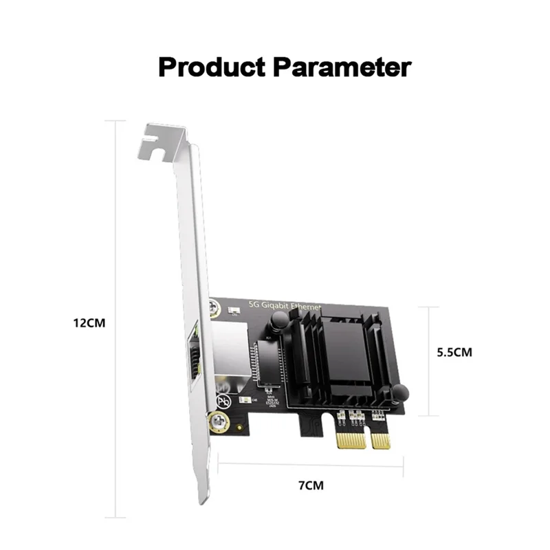 5G Pcie إلى RJ45 محول الشبكة جيجابت إيثرنت LAN تحكم للكمبيوتر/سطح المكتب Win10/11-TCE #6
