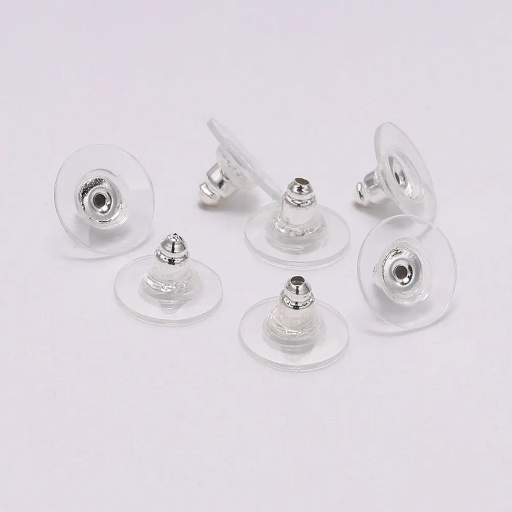 300Pcs Earring Back Clips High Grade Material Lightweight Comfortable Earring Stopper for DIY Earrings Jewelry Crafting