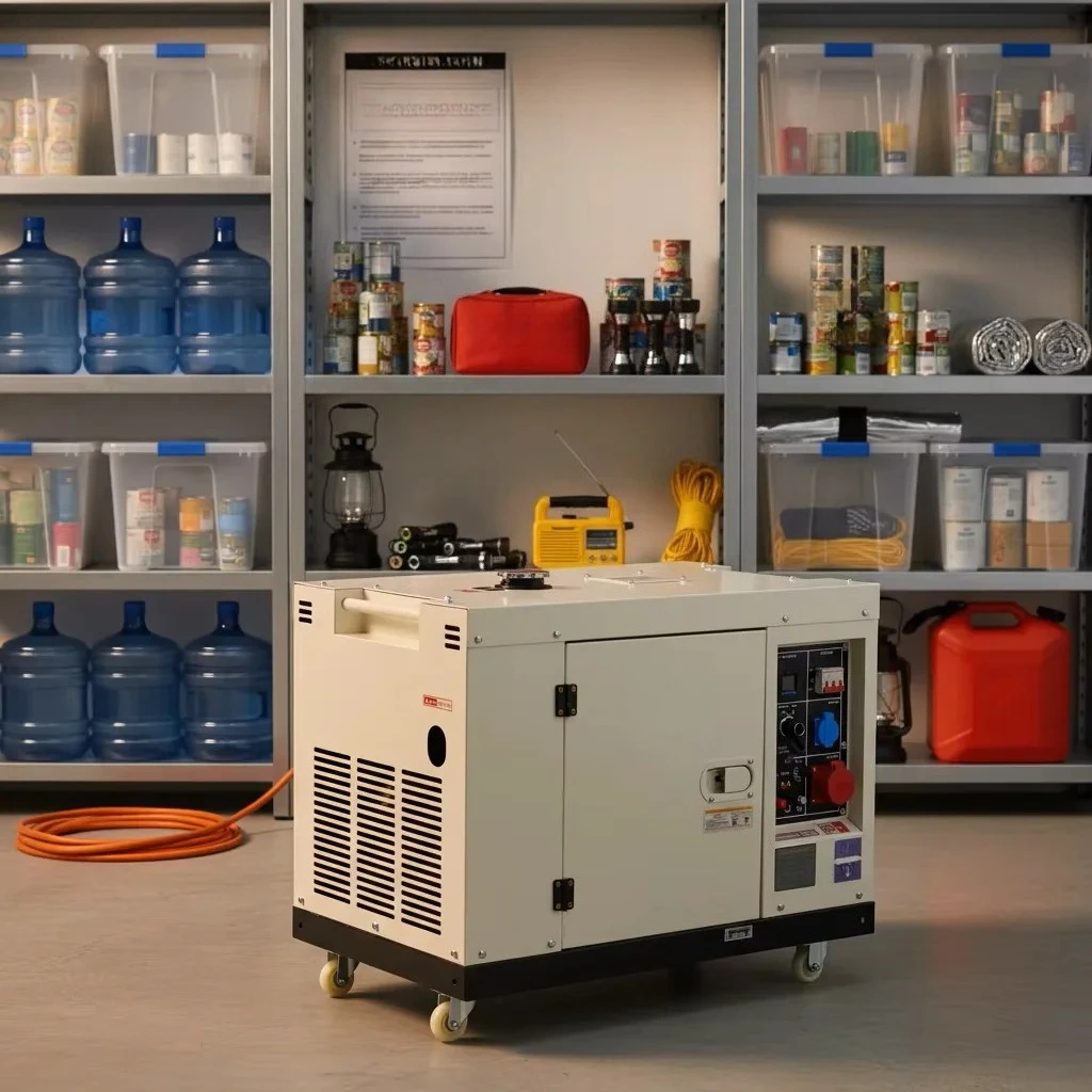 5KW-12KW Silent Type Generator, Portable 220V Home Use Emergency Power Supply