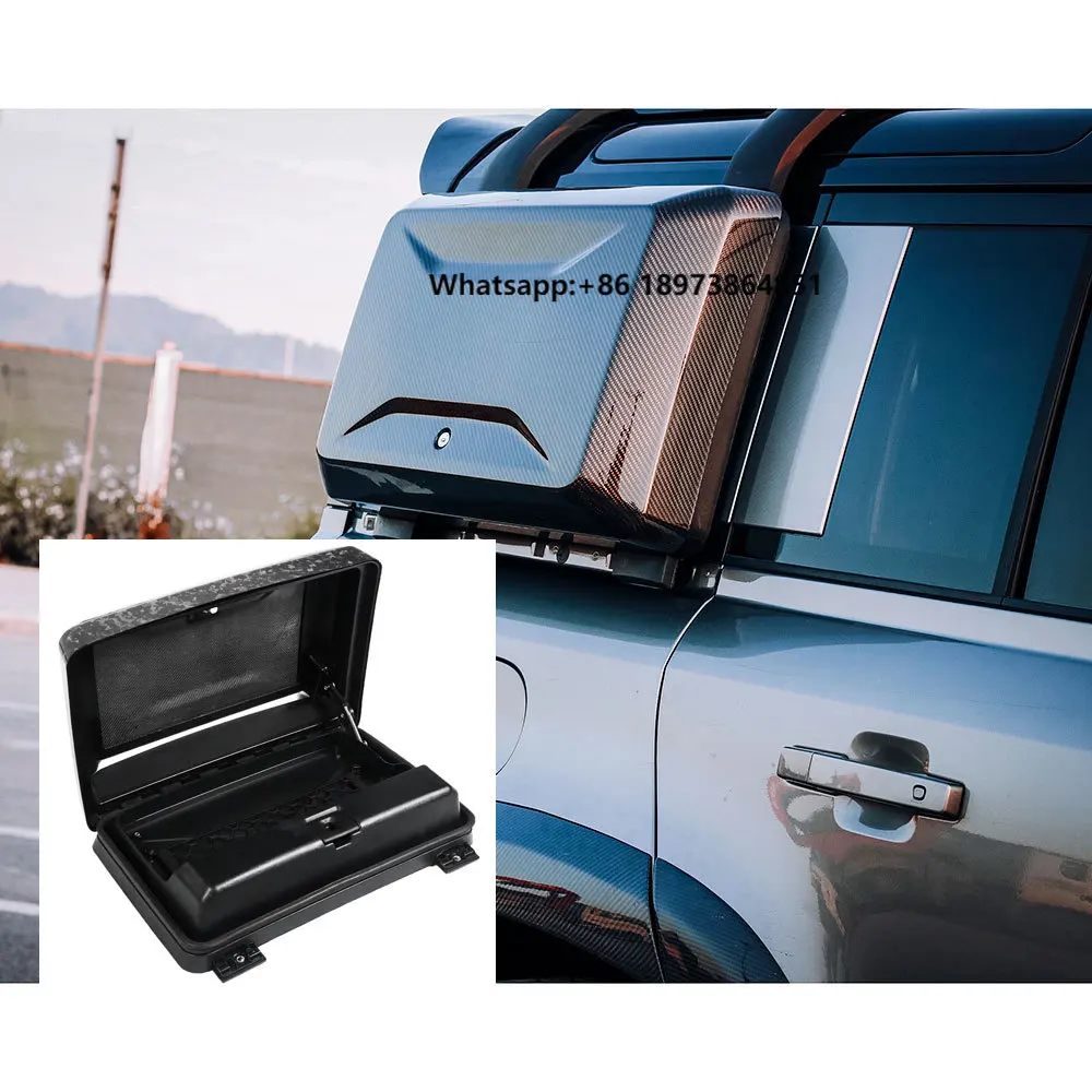 

HOT SALE Exposed Forged Dry Carbon Fiber Storage Box for Land Rover Defender Parts