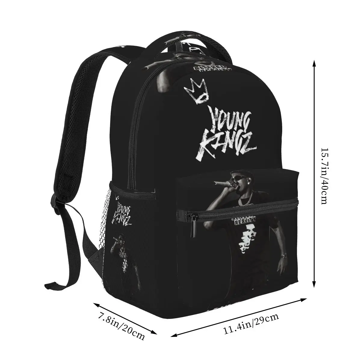 Rapper Myke Towers Europe Tour Backpacks Boys Girls Bookbag Students School Bags Cartoon Rucksack Shoulder Bag Large Capacity