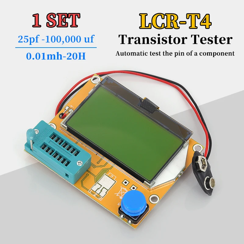 LCR-T4 ESR Meter Transistor Tester Diode Triode Capacitance SCR Inductance Multi functional transistor tester