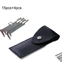 Locksmith Practice Tools, Stainless Steel LockPick Set,Tension Tools,12pcs Bag Tool ,Card Tool