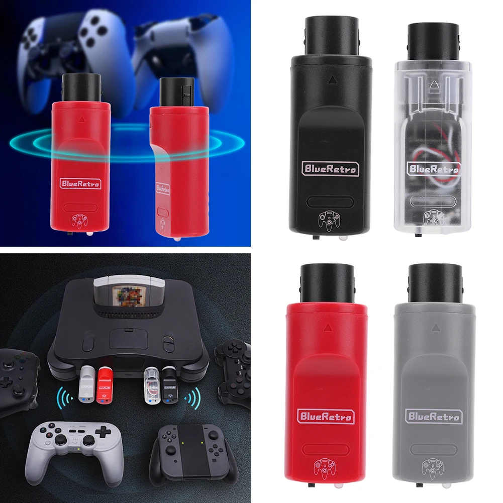 

Bluetooth-совместимый адаптер-приемник для Nintendo N64, совместимый с PS3/PS4/PS5/Xbox One/Switch/Wii