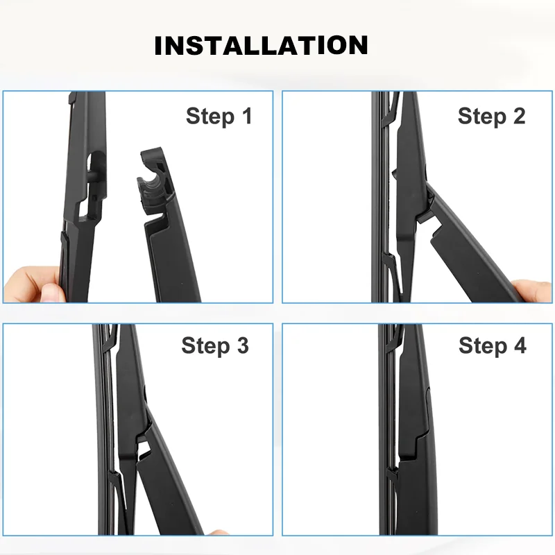 13 "شفرة الممسحة الخلفية وذراع مجموعة عدة لشركة هيونداي إنسينو 98811 G3000 الزجاج الأمامي نافذة خلفية نظيفة 2018 2019 2020 #6