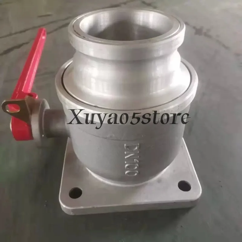 Sewage suction truck accessories valve 4/6 inch through stainless steel ball valve