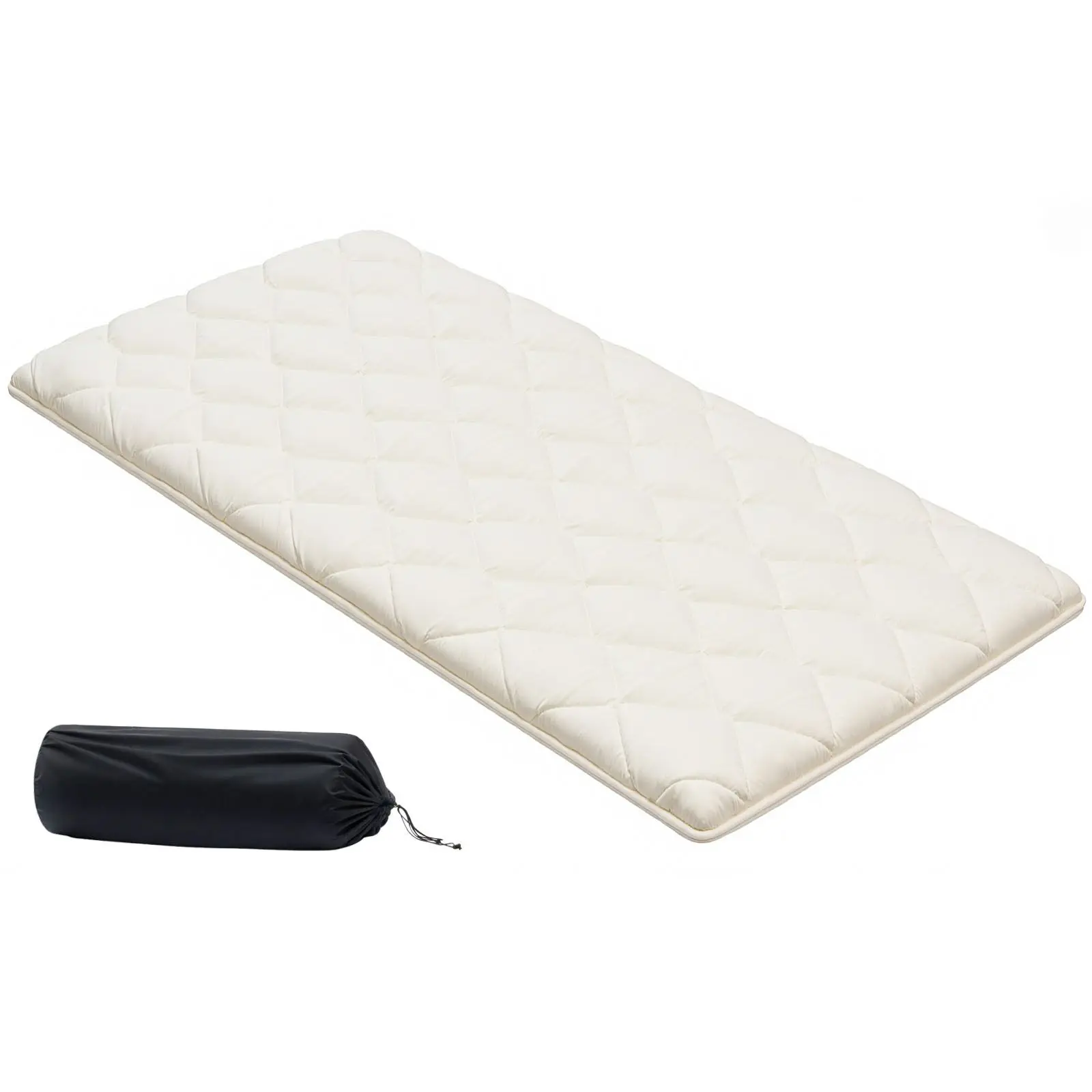 Japanese Tatami Mat, Twin Size Foldable Japanese Tatami Mattress, Futon Mattress with Storage Bag & Fastener, 9-Layer Floor Mat