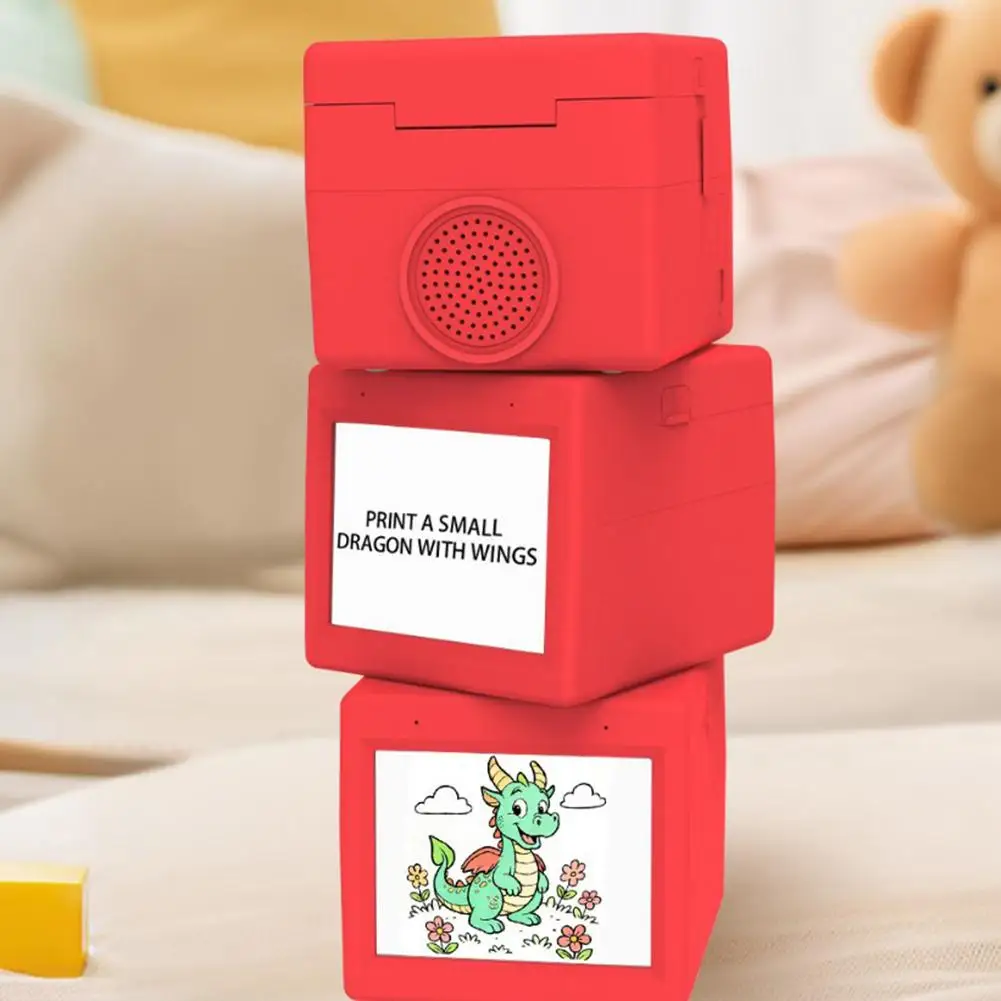 

Портативный HD-принтер AI Magic Box с голосовым управлением для детей: игрушка для рисования и печати, Wi-Fi, Android, iOS, термопринтер C9G9