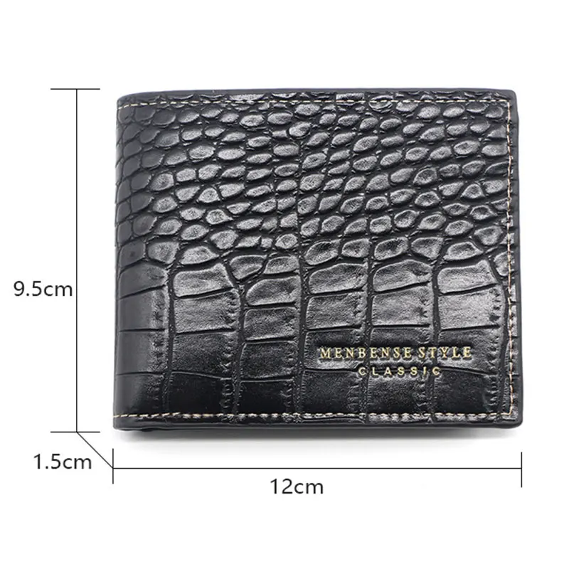 New Men Wallets Short High Quality Card Holder Photo Holder Male Purses With Zipper Coin Pocket PU Leather Brand Men's Wallet