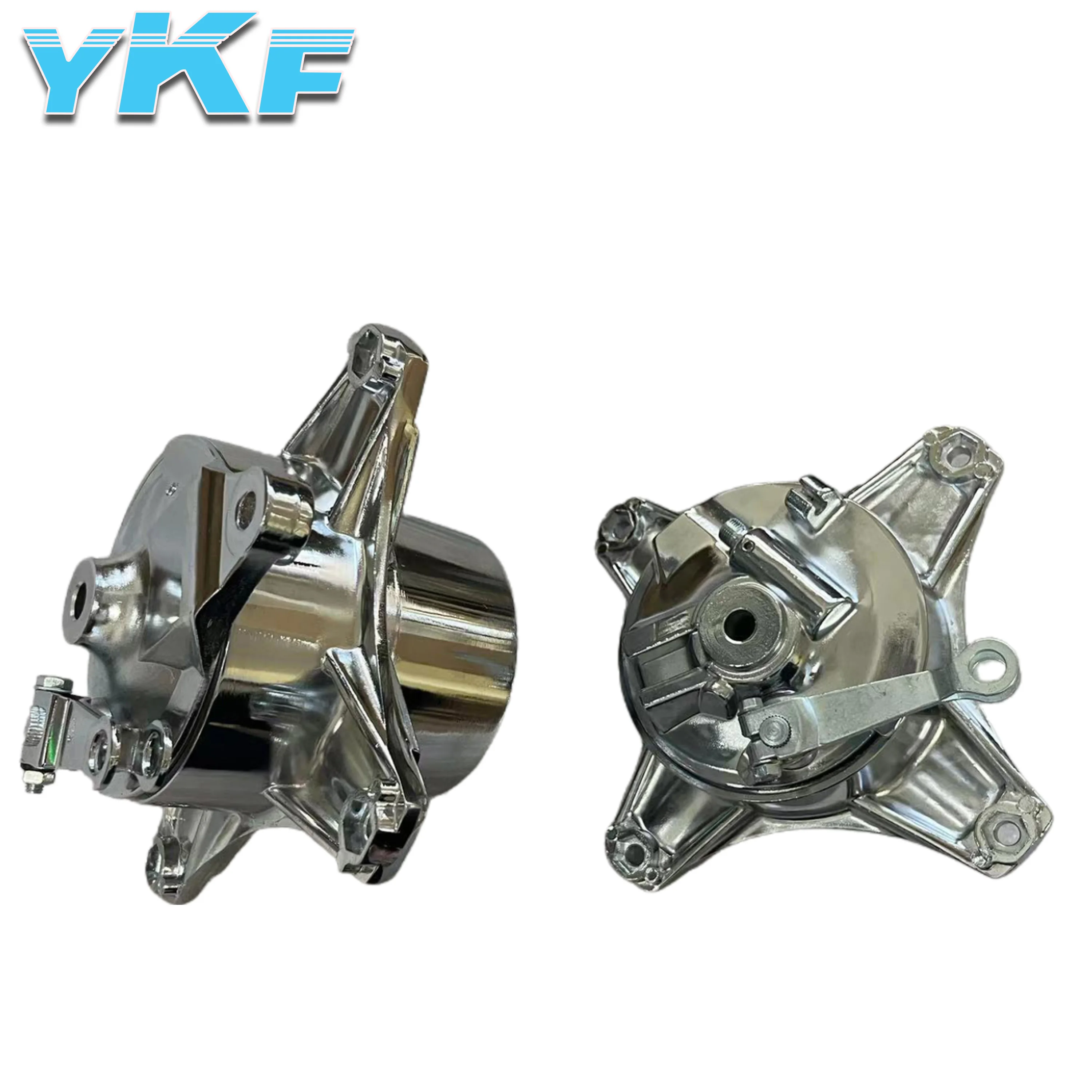 طقم محور فرامل الطبل CT70 مع غطاء طبل محاور خلفية أمامية للمحرك من الكروم لعجلة الدراجة النارية DAX CT70 ST70