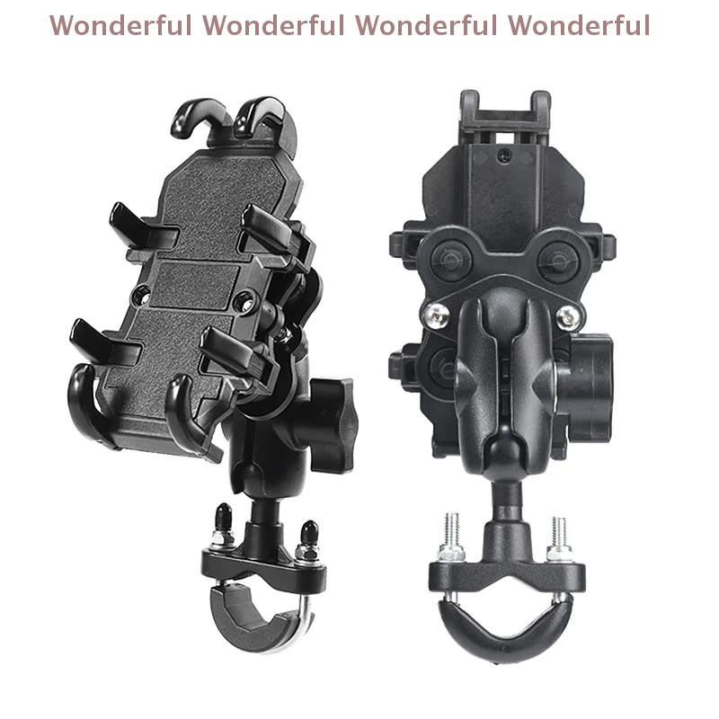 

"Multi-directional Adjustable Phone Holder for Motorcycles and E-Bikes; Essential for GPS and Courier Services