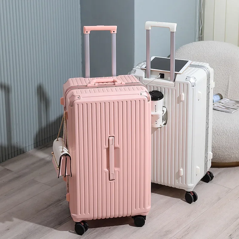 Rolling Luggage Travel Suitcase Large Capacity New Design Trunk Aluminum Frame Sturdy Suitcases Silent Universal Wheel luggage