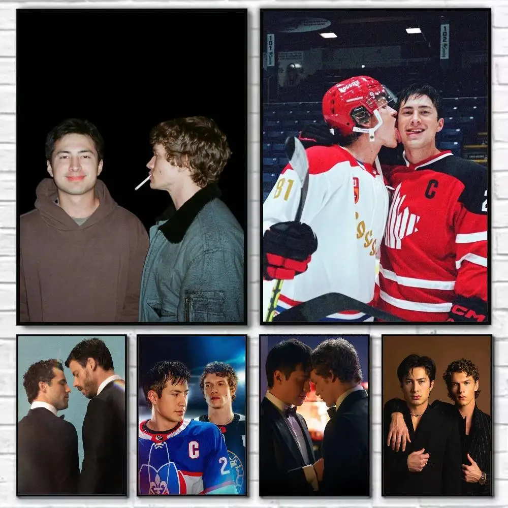 

heated rivalry shane and ilya Poster Self-adhesive Art Waterproof Paper Sticker Coffee House Bar Room Wall Decor