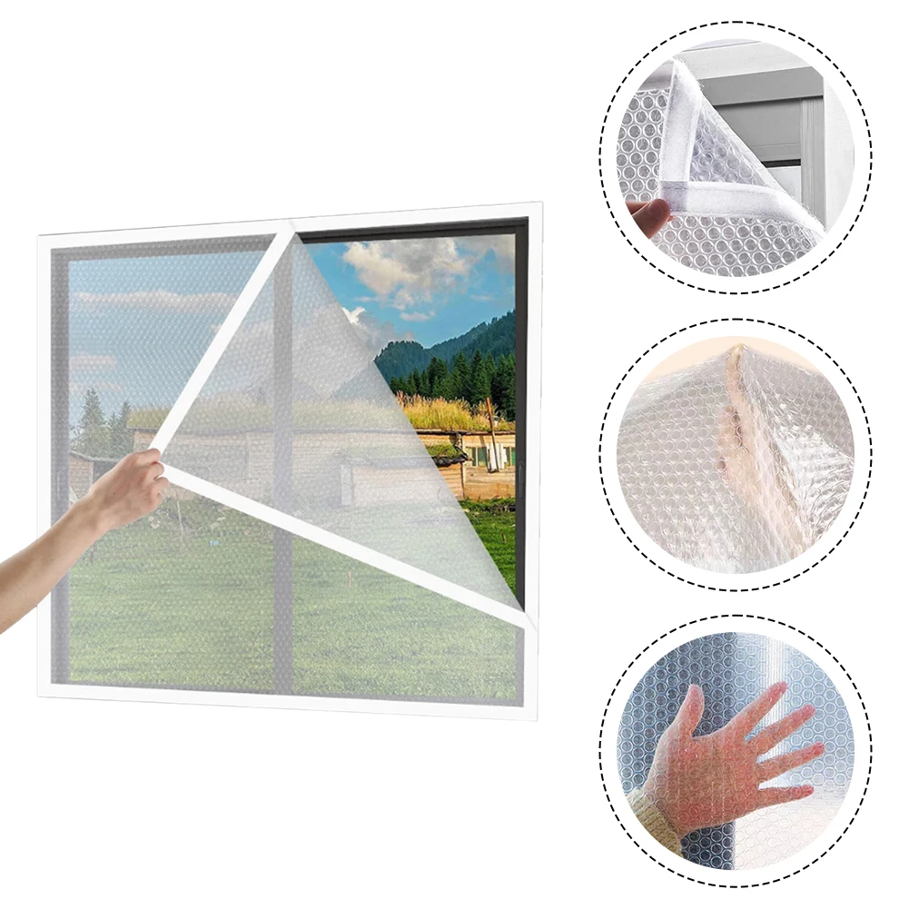 منع فقدان الحرارة 120*150 سنتيمتر فقاعة التفاف فيلم خياطة مزدوجة منع الغبار الاستخدام الداخلي الحماية الموسمية
