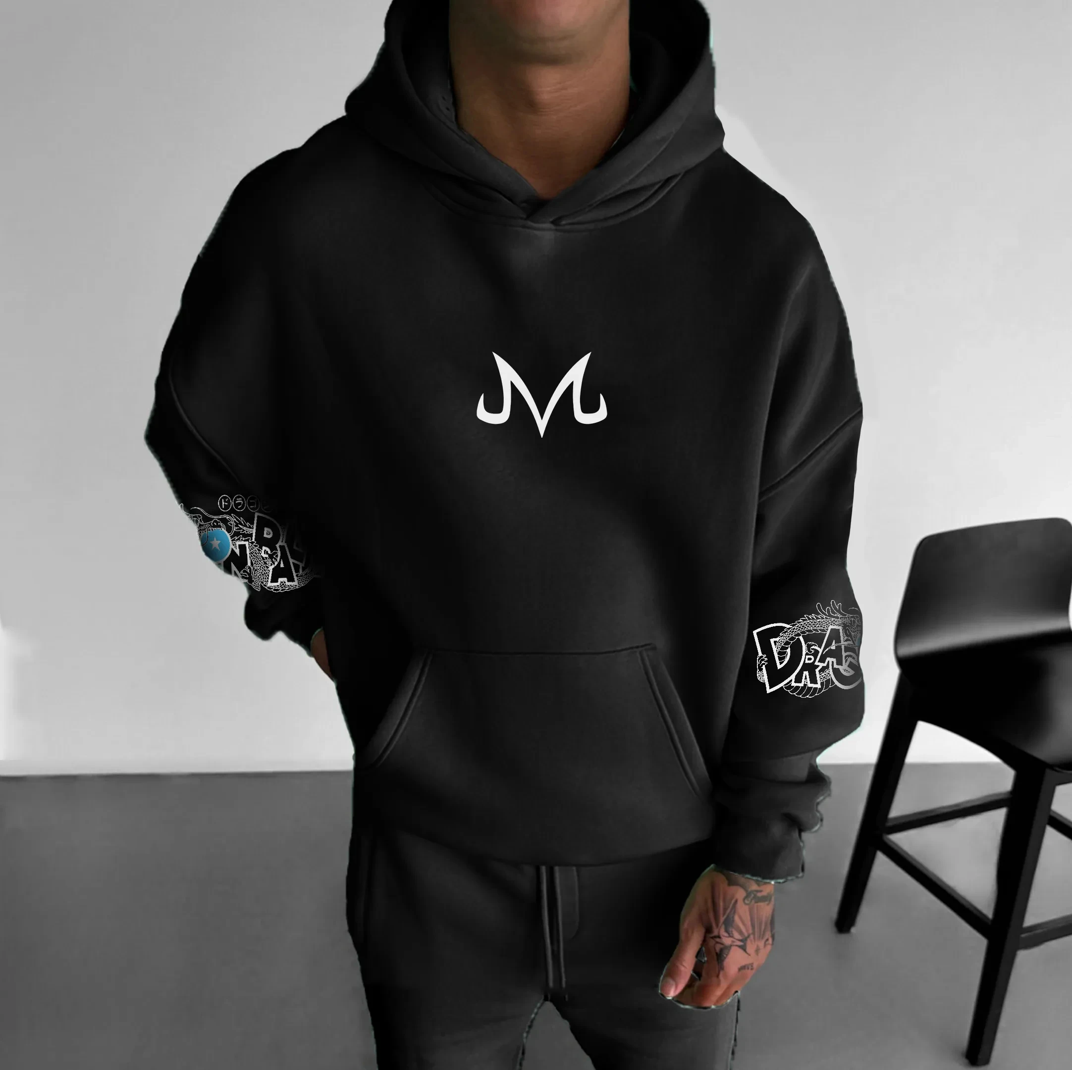 Dragon Ball Animation Hot Blood Peripheral Sudaderas con capucha estampadas para hombres y mujeres Deportes de otoño e invierno Sudaderas con capucha sueltas