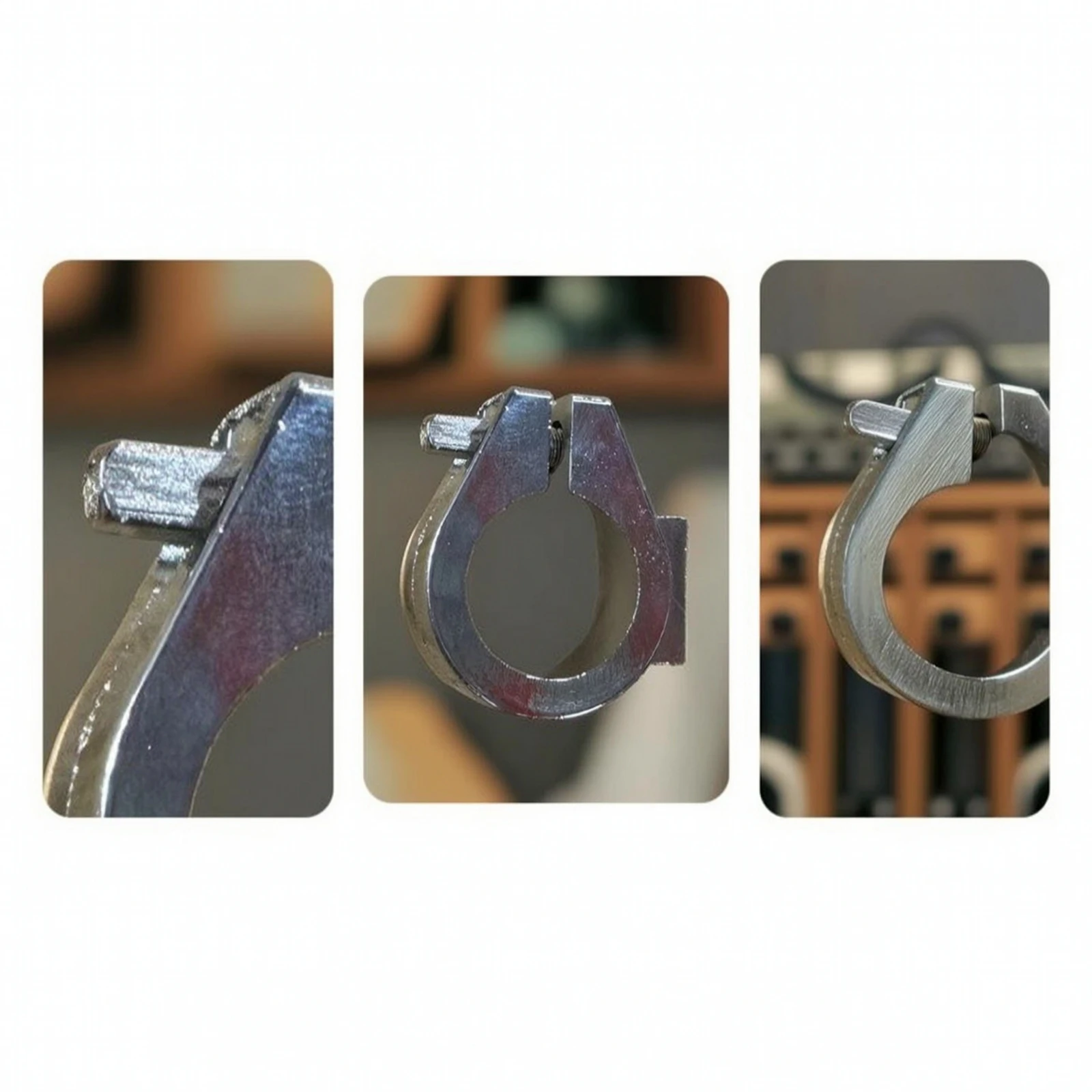 Drum Stand Clamp with Locking Tab 25mm Drum Memory Lock Cymbal Stand Clamp Anti-Slip Hardware Metal for Drummers