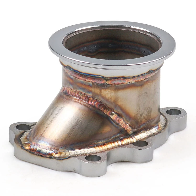 Stainless Steel Adapter for T25 T28 GT25 GT28 to 2.5 inch Turbo Down Pipe Adapter 63mm V-Band Clamp Flange