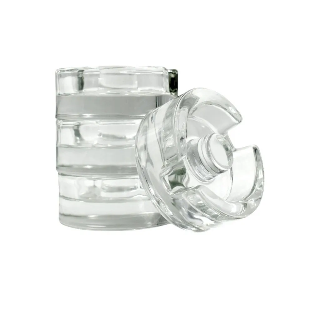 Fermented Glass Weight Lid with Handle Clear Heavy Fermenting Weights Kitchen Gadgets Sealed Wide Mouth Mason Jar Lid