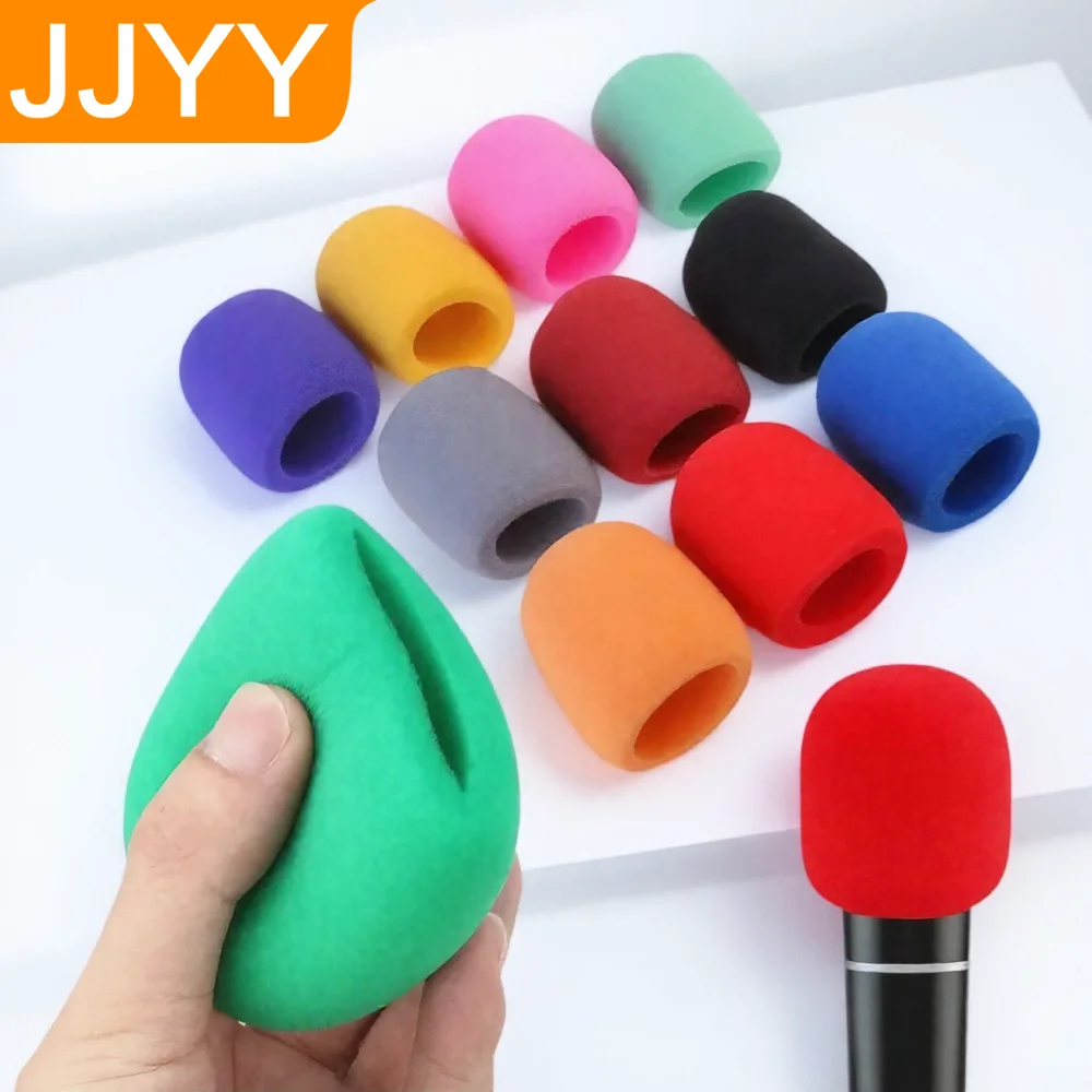 قطعة واحدة من غطاء إسفنجي للميكروفون متعدد الاستخدامات ومضاد للسقوط ومضاد للرذاذ على الزجاج الأمامي