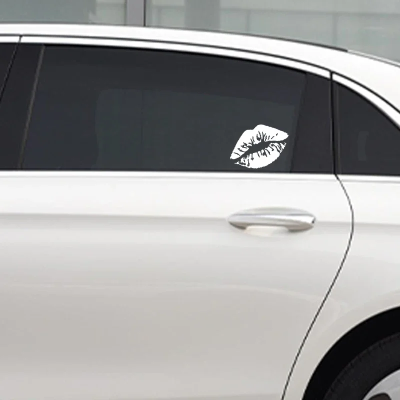 Car Sticker Kiss Lips Car Motorcycle Decoration Reflection Waterproof Car Shape Custom Sticker Car Accessories PVC Vinyl