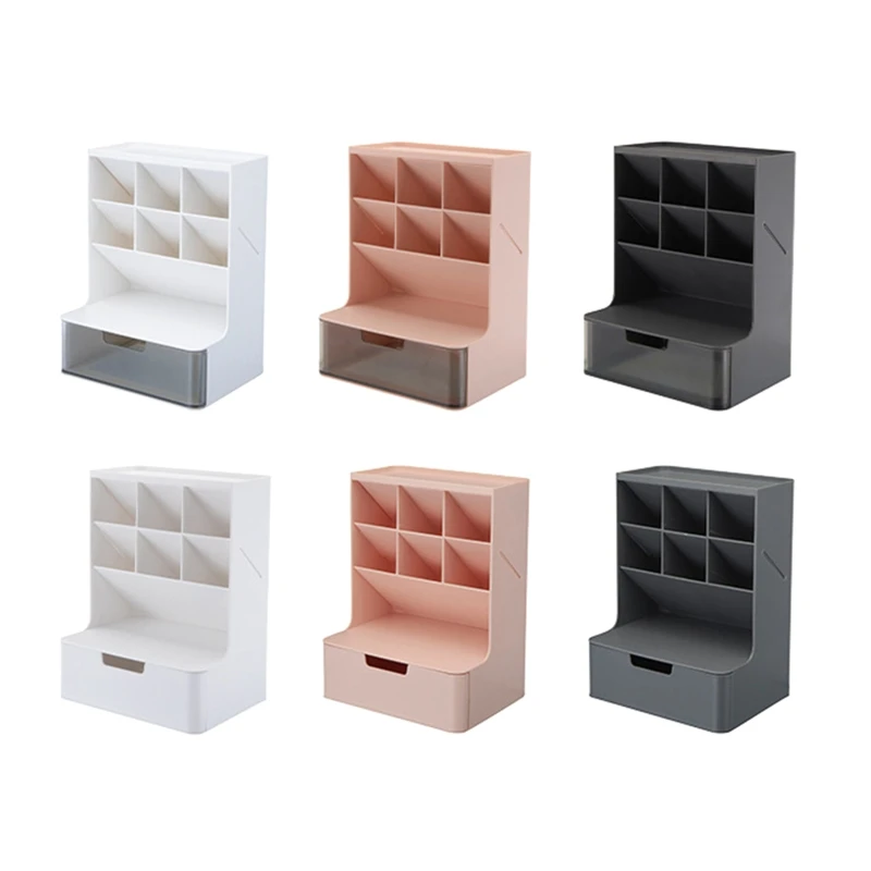 

Stacking Cosmetic Storage Holder Makeup Organizer for Bedroom Desk Pen Holder