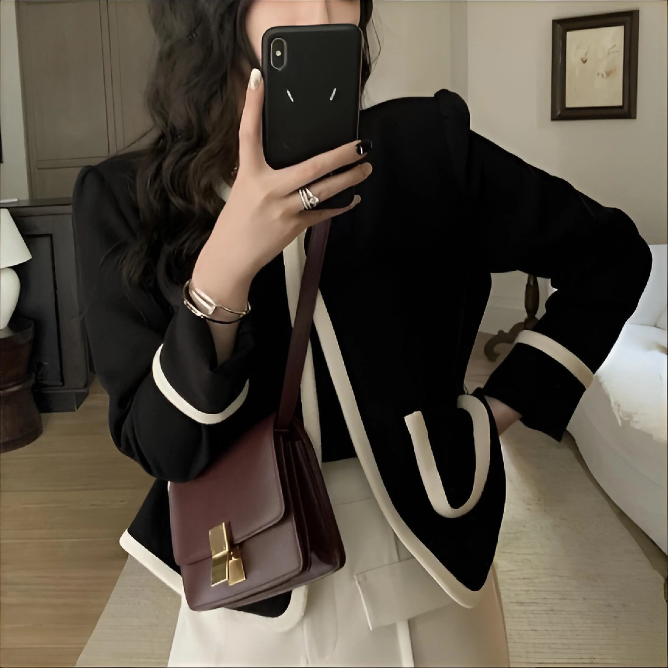 

Жакет из твида с декоративными пуговицами, женский, летний, сетчатый, в стиле улджанг, кружевной, в клетку, воздушный, для танцев, с элементами хипстерского стиля, с бантом, на шнуровке, универсальный