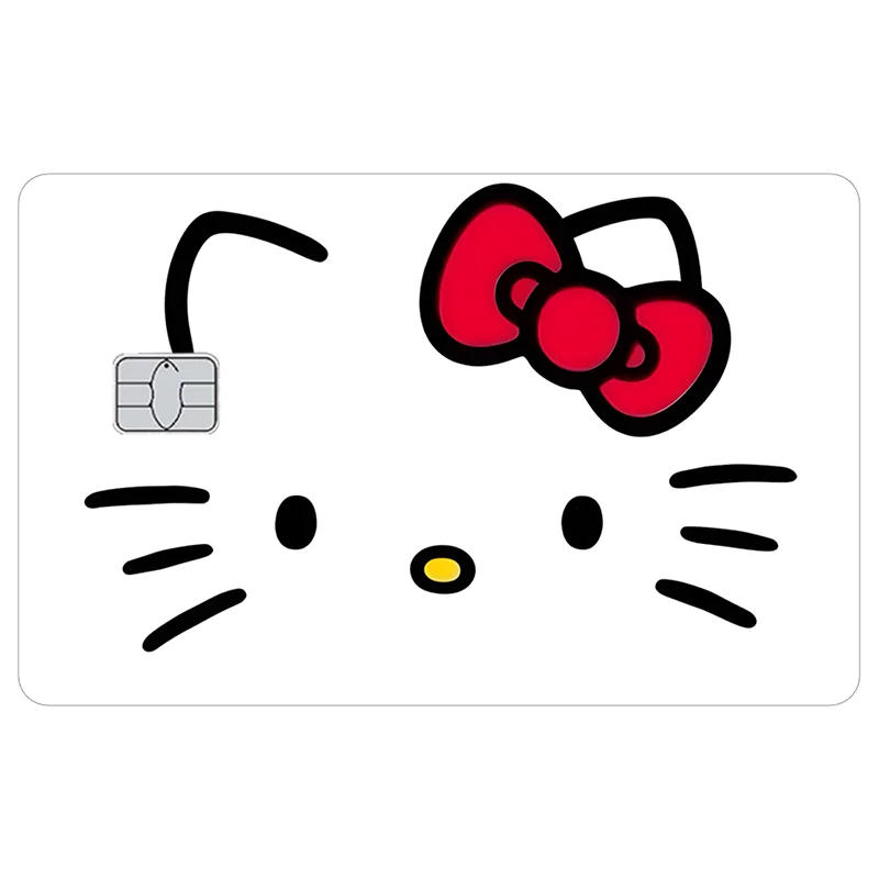 ملصقات جلدية لبطاقة الائتمان Kawaii Rilakkuma كارتونية مضادة للخدش مناسبة لحافلة بطاقة VISA وبطاقات IC بدون تلامس لمترو الأنفاق #6