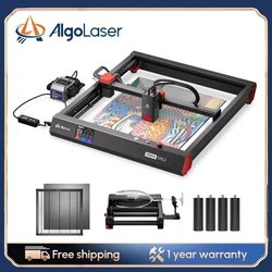 Algolaser ALPHA MK2 20W Laser Engraver with AlgoOS Touch Screen Air Pump Rotary Roller Raier Feets Honeycomb Platfrom Sets