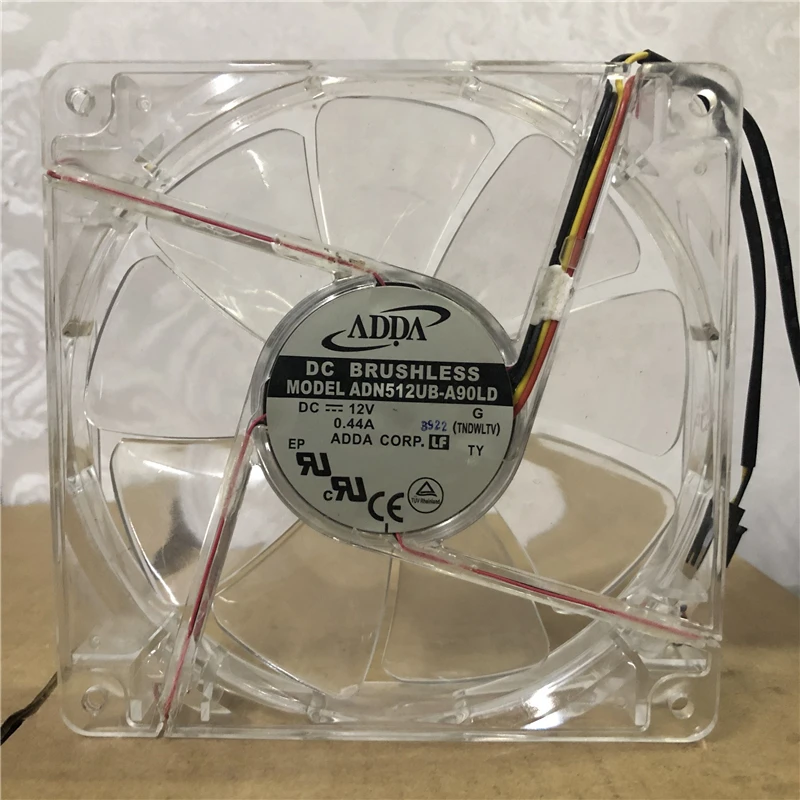 ADDA 13525 ADN512UB-A90LD 135*135*25mm 12V Double ball bearing cooling fan air blower