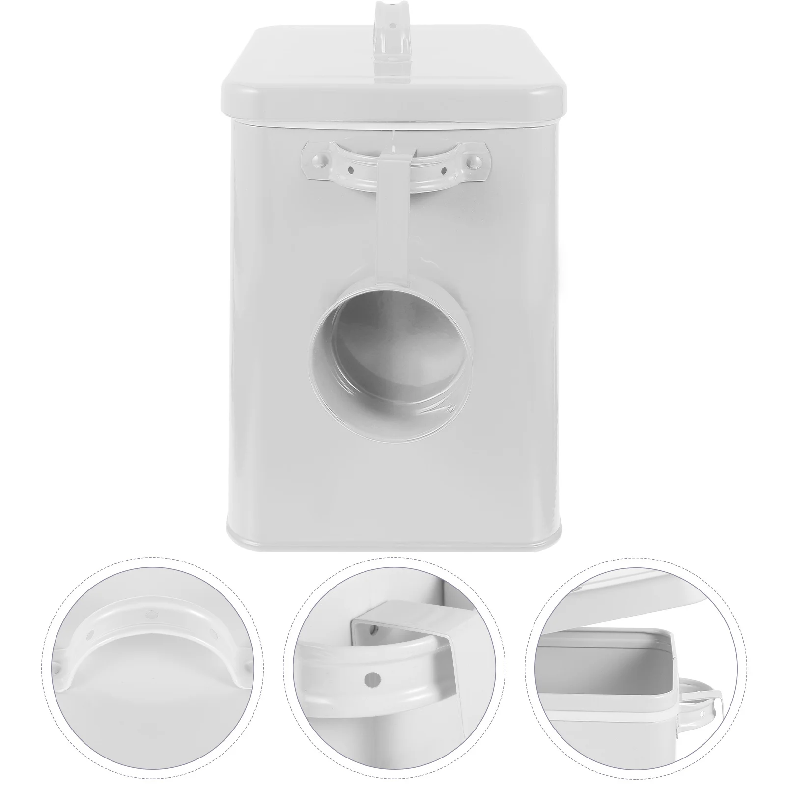 Metal Laundry Powder Canister Iron Airtight Container Large Capacity Kitchen Pantry Storage Containers for Organizing