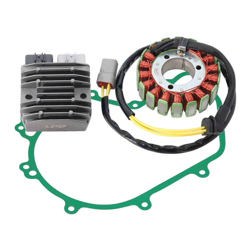 Motorcycle Gasket Generator Cover & Stator Coil & Regulator Rectifier Set For Can-Am Outlander 500/500 L/500 XT/570/650/800