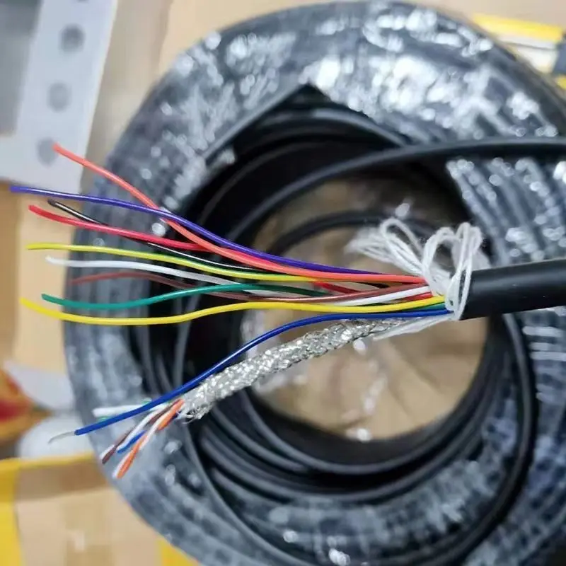With shielding mesh, composite integrated cable, high-soft 4- 8-  10-  12-  14- 16-core IO + network cable integrated cable