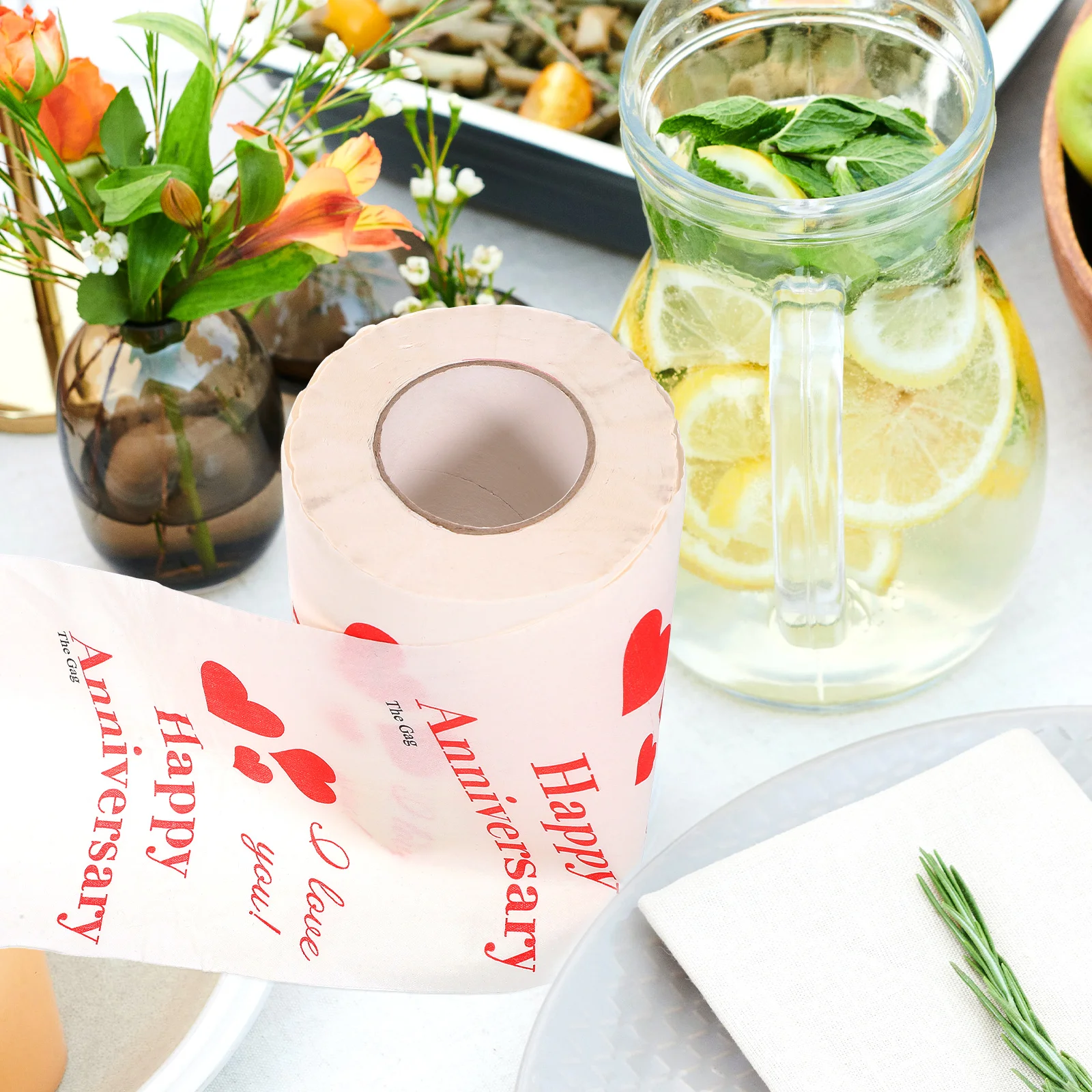 

Printed Tissue Toilet Paper Valentine Patterns Soft Absorbing Water Bathroom Colored Rolls Bulk Kitchen Napkins