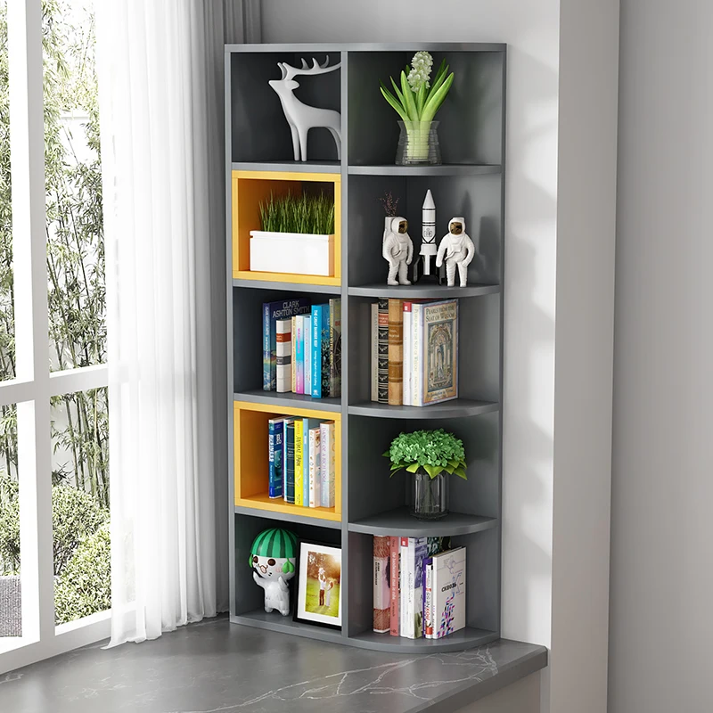 Bay Window Balcony Storage Cabinet Table Storage Rack Children's Shelving Bedroom Tatami Simple Floor-to-ceiling Bookcase