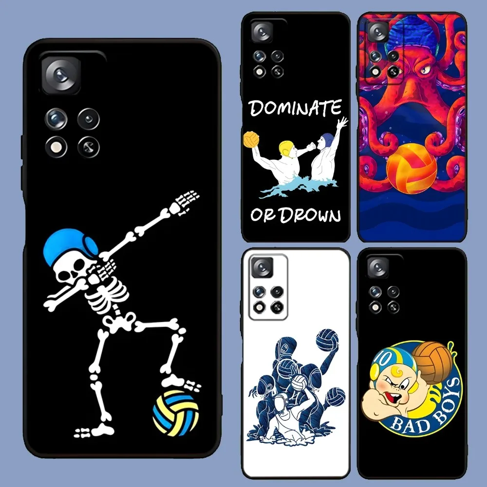

Water Polo Sports Phone Case For Samsung Galaxy A13,A21s,A22,A31,A32,A52,A53,A71,A80,A91 Soft Black Cover
