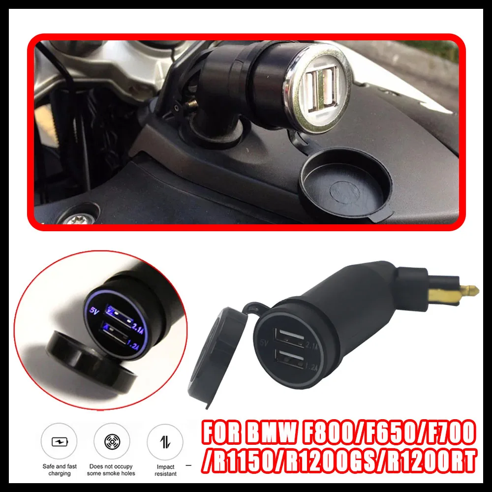 NEW Motorcycle Adjustable Dual USB Port Charger Adapter Suitable For BMW R1200GS R1200RT F800GS F700GS F650 GS R 1200 RT ADV