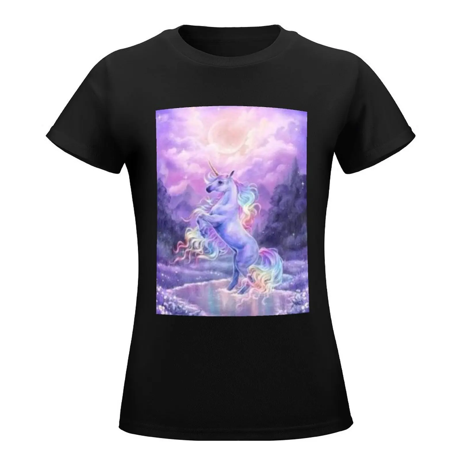 One Magical Rainbow unicorn T-Shirt aesthetic clothes cute clothes Women tops