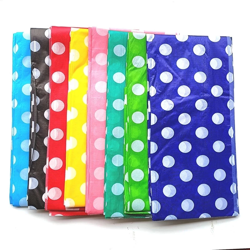 Plastic Disposable Dot Tablecloth Birthday Party Wedding Christmas Table Cover Wipe Covers Rectangle Desk Cloth Decor