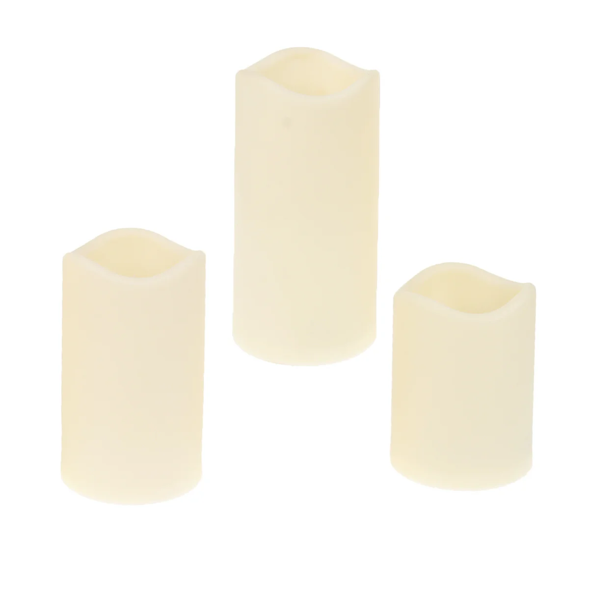 3 قطع من شموع LED الإلكترونية عديمة اللهب، عمود وامض، أضواء زخرفية مثالية لحفلات الزفاف وأعياد الميلاد #1