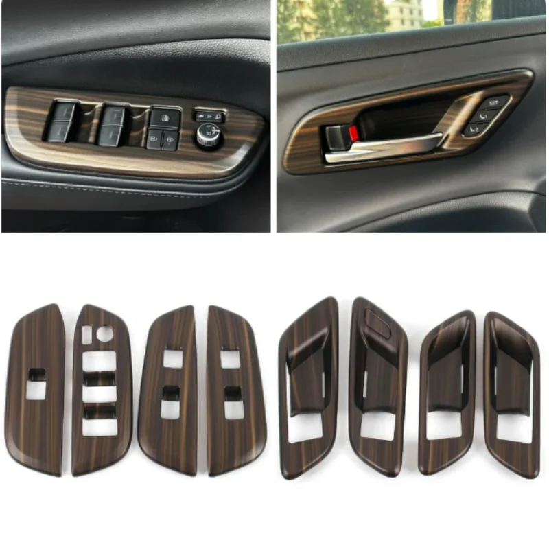 LHD For Toyota Crown Crossover Sport Cross 2023  LHD Interior Moulding Handle Door Armrest Glass Lift Switch Button Cover Trim