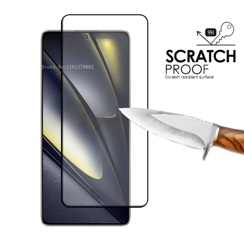 4pcs For Poco F6 Glass Poco F6 Tempered Glass Full Cover Glue Protective Film 9H HD Screen Protector Xiaomi Poco F6 PocoF6 F 6