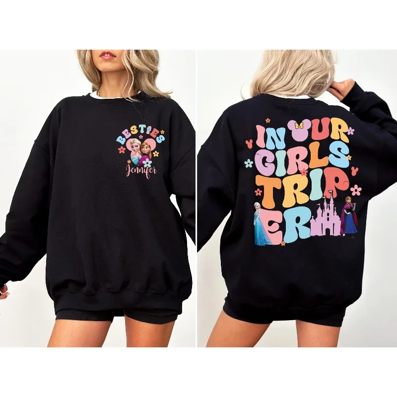 مجموعة إلسا وآنا بيست هوديس النسائية للخريف والشتاء الجديدة للرجال والنساء ملابس غير رسمية على الموضة للشارع #2