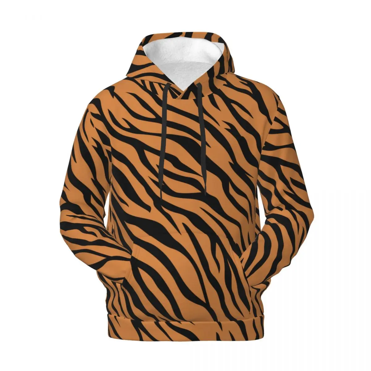 Tiger Animal Fur Stripe 3D Fleece Hoodie Polyester Warm With Pocket Super Soft Men Women Sweatshirt Unisex Pullover Hoodies