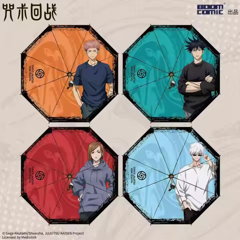 Jujutsu Kaisen Umbrella Anime Peripheral Prop Itadori Yuji Gojo Satoru Kugisaki Nobara Fushiguro Megumi Portable Sunshade