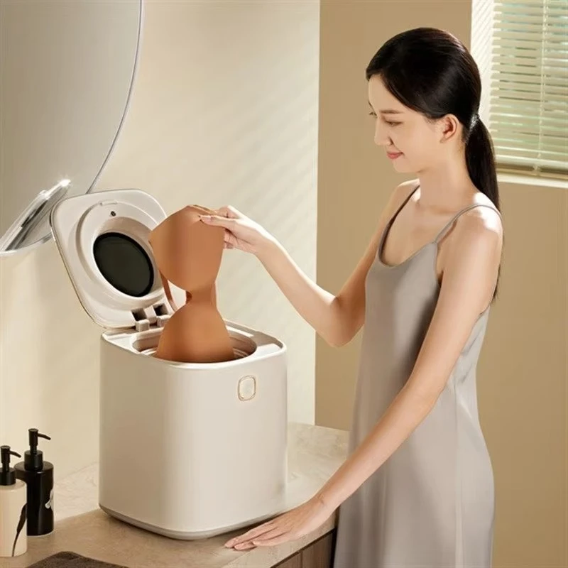 Bear underwear cleaning machine Mini small automatic dehydration all-in-one machine with disinfection function, suitable